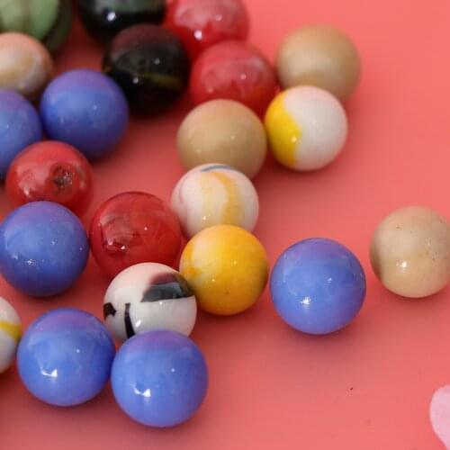 Pack of 45 Assorted Color Glass Marbles Vase Fillers Decor, Marble Games for Kids Adults Families