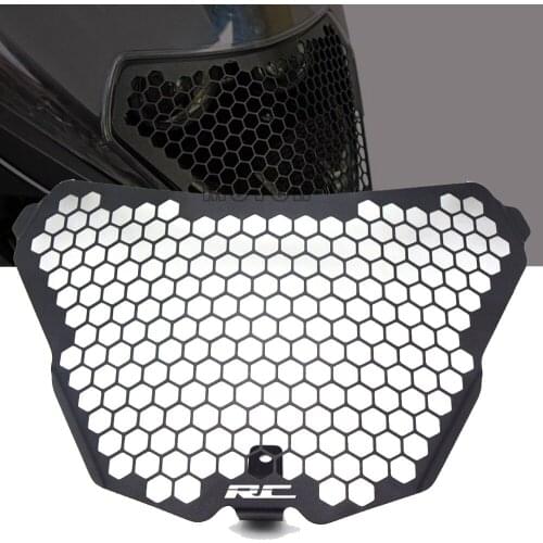 Motorcycle Headlight Grill Cover Headlamp Protector Guard For RC390 RC125 RC200 RC 125 200 390 2014-2021 2020 Head Light Guard