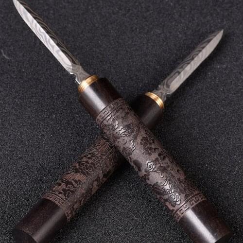 Handmade Puer Tea Knife Tea Needle Prying Accessories Tools Tea Cutter Tea Cone Home Insert Special Te Matcha Teaware DF50CZ