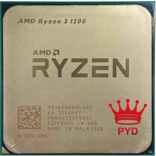 AMD Ryzen 3 1200 R3 1200 3.1 GHz Quad-Core Quad-Thread CPU Processor YD1200BBM4KAE Socket AM4