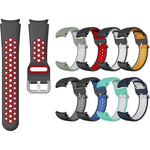 Colorful Silicone Sport Wrist Watchband For Samsung Galaxy Watch 4 Classic 42mm 46mm Watch4 40mm 44mm Soft Band Strap Wristband