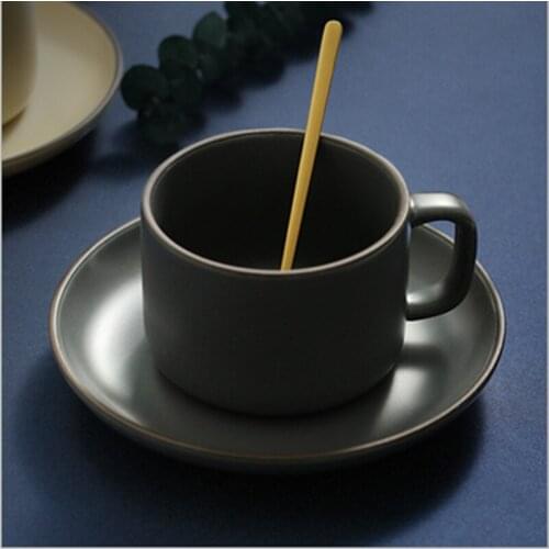 Nordic Light luxury coffee cup dish home set creative simple office water cup afternoon tea cup