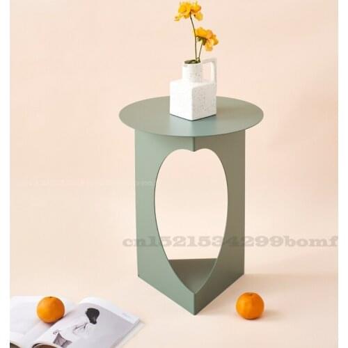 Nordic Minimalist Living Room Coffee Table Light Luxury Bedroom Bedside Table Iron Side Cabinet Sofa Small Side Table 30x50x38cm
