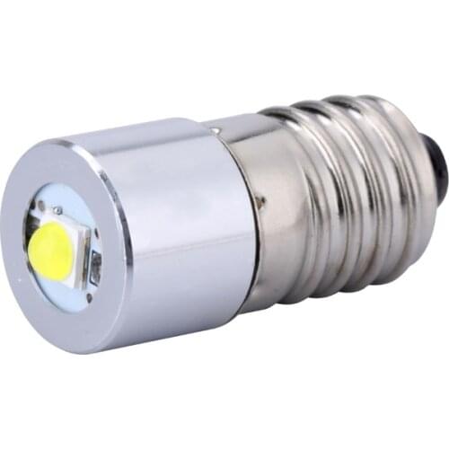 1PCS 1W E10 Led Flashlight Replacement Bulbs Lantern Work Light Torches positive and negative polarity