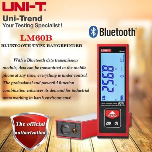 UNI-T LM40B LM50B LM60B Bluetooth type rangefinder mini digital display electronic ruler room measuring instrument