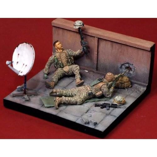 1/35 Resin Model Building Kit Figure U.S. in Iraq (with base)