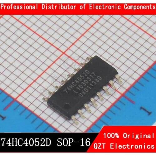 10PCS/LOT 74HC4052D SOP16 74HC4052 SOP SN74HC4052DR SOP-16 SMD new and original IC In Stock