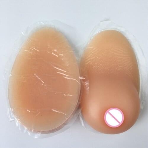 1000g adhesive fake boobs transvestite clothing male to female transgender realistic silicone breast forms D cup