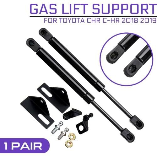 2x Car Front Engine Hood Lift Supports For Toyota CHR C-HR 2018 2019 Props Rod Arm Gas Springs Shocks Strut Bars Car Accessories