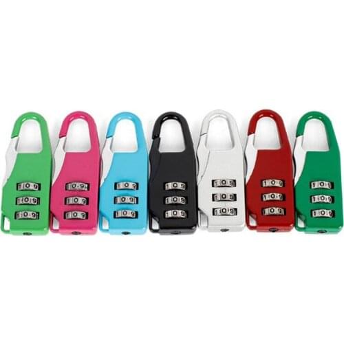 3 Mini Dial Digit Number Code Password Combination Padlock Security Travel Safe Lock for Padlock Luggage Lock of Gym