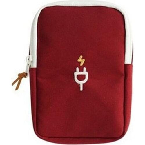 40PCS / LOT Unisex Travel Bags Convenient Digital Bag Electronic Accessories Storage Bag For Mobile Phone Earphones