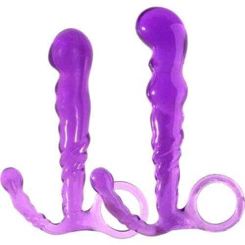 Anal Plug Combination Silicone Erotic SM Product for Masturbation G Spot Butt Stimulate Orgasm Massage Dildo Adults Sex Toy