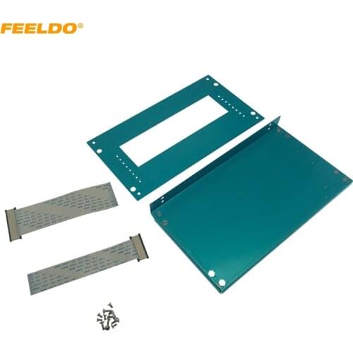 FEELDO Car Stereo Big Screen DVD Player Fascia Frame Adapter For Universal One Din Dash Audio Fitting Panel Frame Kit #HQ6537