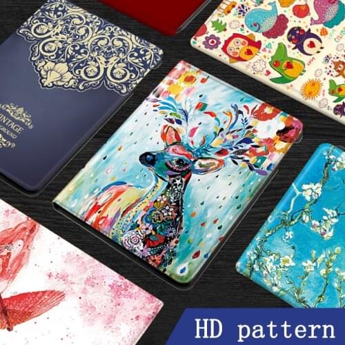 Cover For ipad mini 1/2/3 case Painted Funda pu Leather Tablet PC Smart stand Flip Cover For apple ipad mini 7.9 inch case kids