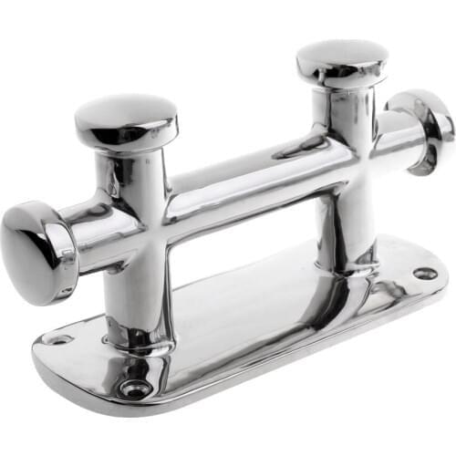 Double Bollard Cleat For Marine Boat Sailing Dock Mooring Accessories - 316 Stainless Steel - Corrosion Resistant & Durable