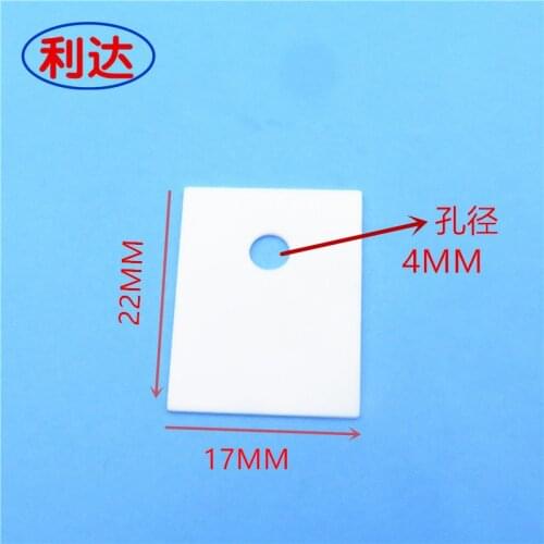 Alumina Ceramic Sheet/thermal Insulation Sheet/high Temperature Resistance/17*22*0.6mm Ceramic Heat Sink/transistor