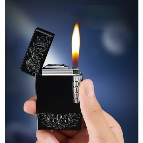 Classic Loud Side Grinding Wheel Open Flame Lighter Regalos Para Hombre Originales Gadgets for Men Smoking Accessories Men Gifts