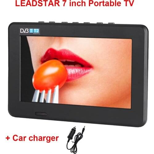 LEADSTAR 7 inch D7 DVB-T2 ATSC 16:9 HD Digital Analog Portable TV Color Television Player USB TF Card With Car charger