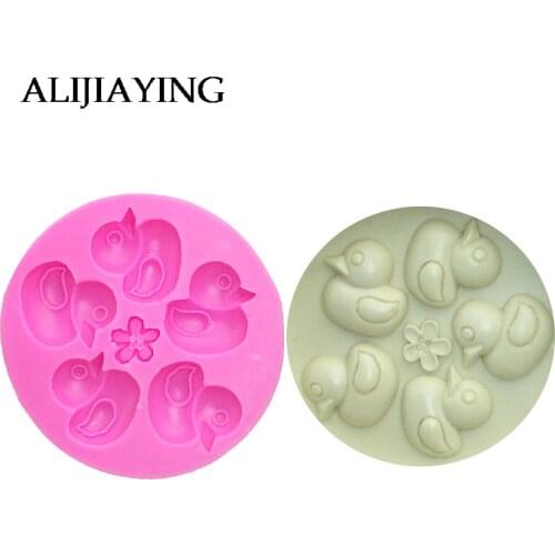 M0331 Ducks Shape 3D flower Silicone Mold Cake Tools, Cupcake,Chocolate Mold cake Decorating Bakeware Tools