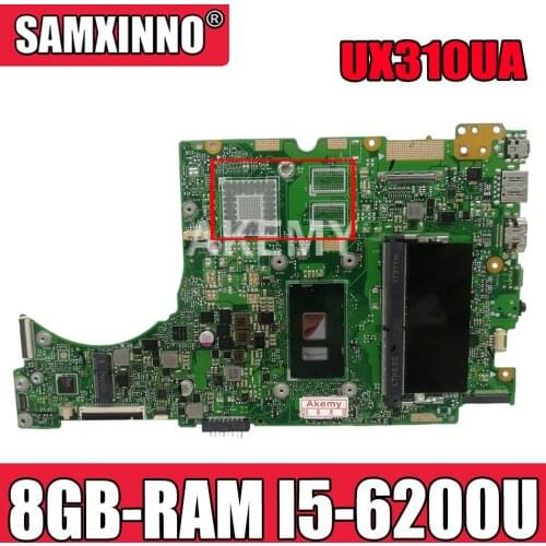 UX310UA Laptop motherboard for ASUS UX310UQK UX310UQ UX410UQ UX410UQK UX310UA original mainboard 8GB-RAM I5-6200U