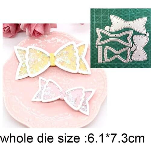 Metal cutting dies cut die mold layering bow tie decoration Scrapbooking dies paper craft knife mould blade punch stencils dies
