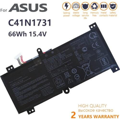 Genuine C41N1731 C41N1731-2 Laptop Battery for Asus ROG Strix Gl704 GL504GM GL504GW GL504GS G515GV GL704GM original new batteria