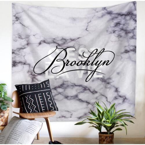 New Nordic Style Marble Printed Wall Hanging Decoration Functional Sofa Cover Background Simple Modern Chic Ornaments