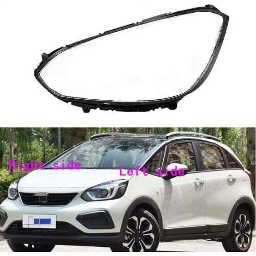 Car Headlight Lens for Fit/Jazz 2019 2020 Headlamp Cover Car Replacement Front Auto Shell Cover