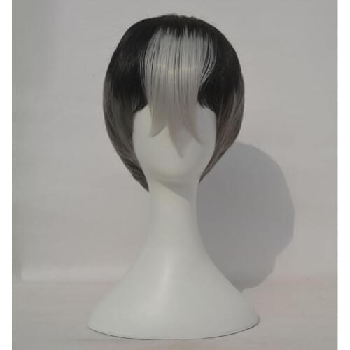 Anime Voltron: Legendary Defender Shiro Cosplay Wig Short Heat Resistant Synthetic Hair Wigs + Wig Cap