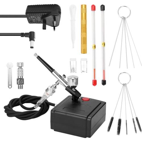 Portable Airbrush Compressor Kit Pump Paint Spray Gun Mini Airbrush Compressor for Cake Art Painting Model Spraying Air Brush