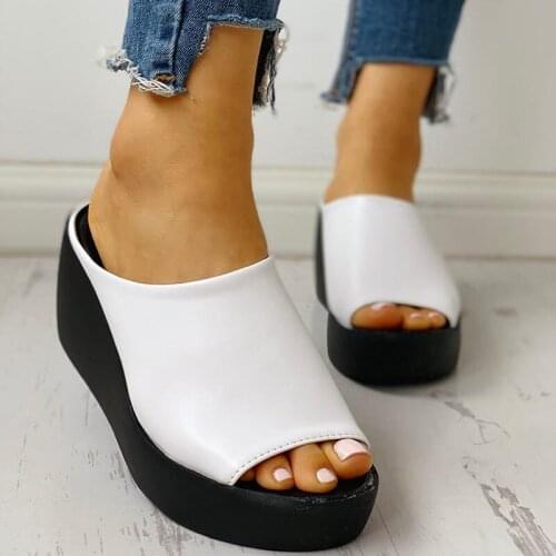 Fashion Women Beach Wedges Slippers Summer Gladiator Sandals Women Casual Shoes Woman Platform Flip Flops