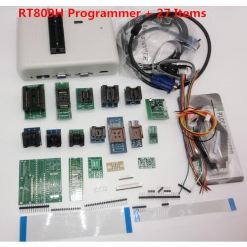 Free shipping Original RT809H EMMC-Nand FLASH Extremely fast Universal Programmer +39 Items+Edid Cable WITH CABELS EMMC-N