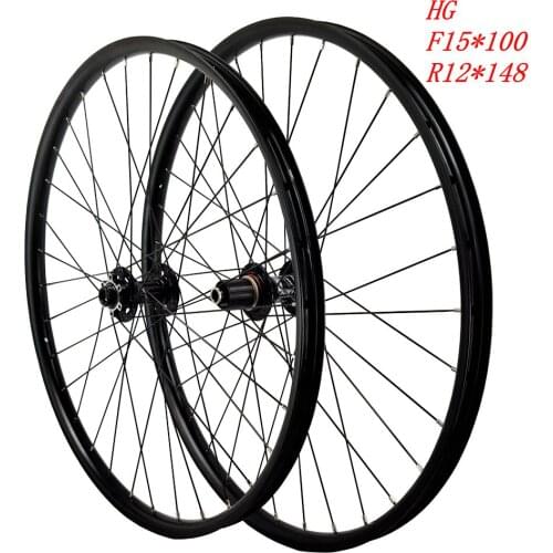 Bicycle wheel MTB Mountain Bike Disc Brake Wheelset Six Hole 27.5IN29er HG/XD/XDR 12speed 32mm Wide rim thru axle100 110 142 148