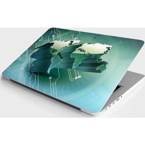 Sticker Master 3D World Map Laptop Vinyl Sticker Skin Cover For 10 12 13 14 15.4 15.6 16 17 19 " Inc Notebook decal for Macbook,asus,Acer,Hp,Lenovo,Huawei,Dell,Msi,Apple,Toshiba,Compaq