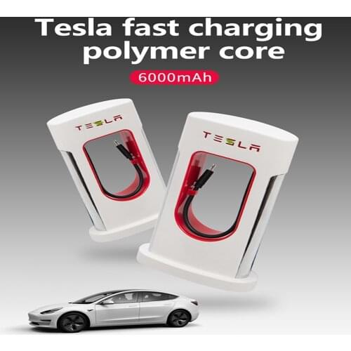Model 3 2021 Car Power Bank For Tesla Model 3 Y S X Car External Fast Charging USB Interface Charger Smart Tool Portable
