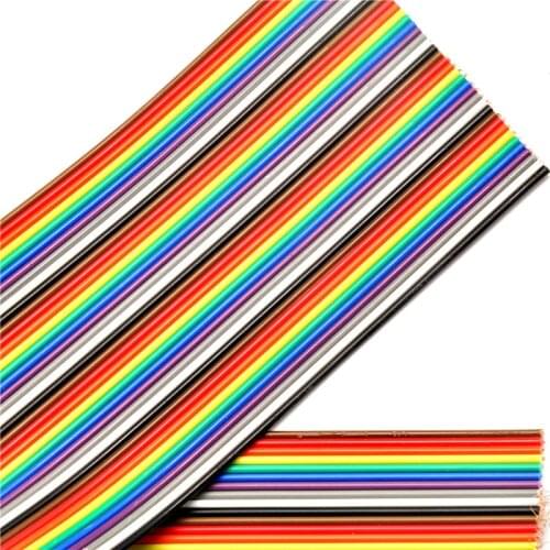1 meter 1.27mm 40P Color Flat Ribbon Cable for FC dupont Connector