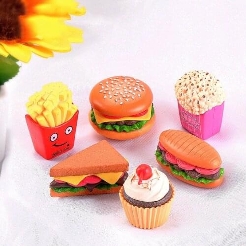 1Set Kids Sushi Food Pretend Toys Resin Hambeger Miniatures Fairy Garden Decoration Moss Terrarium Micro Landscape