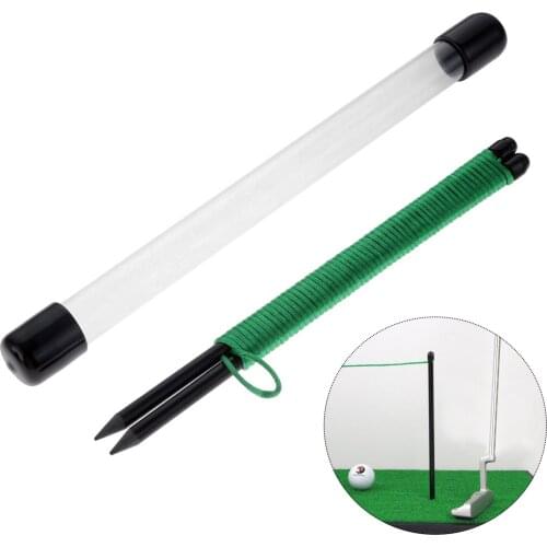 1pc Golf Alignment Sticks Golf Direction Practice Training Aids Swing Putting String Direction Pegs Durable Fiberglass