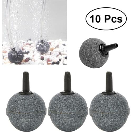 10pcs Bubble Stone Ball Shape Aquariums Air Stone Bubble Diffuser Airstones for Aquarium Fish Tank Pump Hydroponic Oxygen