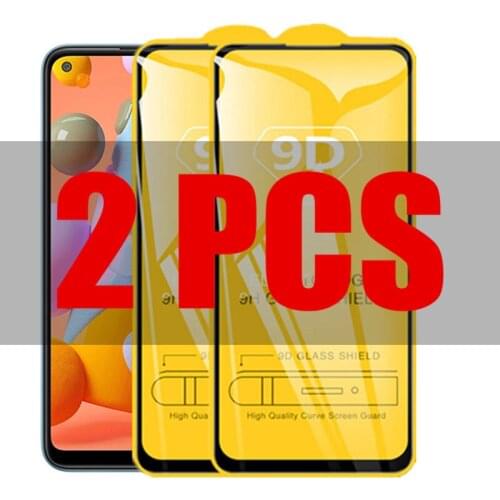 2Pcs 9D Glass For Samsung Galaxy A11 Protective Glass on the for Samsung A11 SM-A115F/DS 6.4" A 11 Screen Protector Film