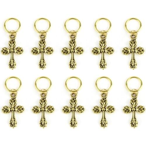 20 Pieces In A Bag Wig, Dreadlocks, Hair Rings, Ancient Gold Hair Ornaments, Hair Clips, Hair Rings, Chemical Fiber, Dirty Braid