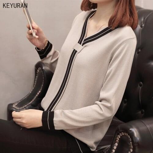 2020 Autumn And Winter New Loose Was Thin Large Size Knitted Bottoming Shirt Women Long-sleeved Knitwear Pullover Sweater Women