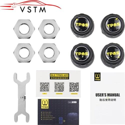 5.0 TPMS Orignal Car Bluetooth Monitor Alarm System Tire Pressure Sensor For Andriod IOS Waterproof Car Accessories