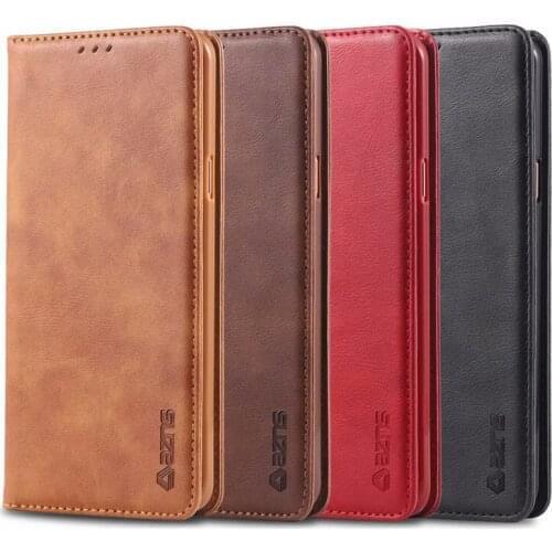 Case For Samsung Galaxy J4 Plus J6 Plus A6 A8 2018 Plus Cover Magnet Flip cow leather wallet case for Galaxy J4 J6 A6 A8 case