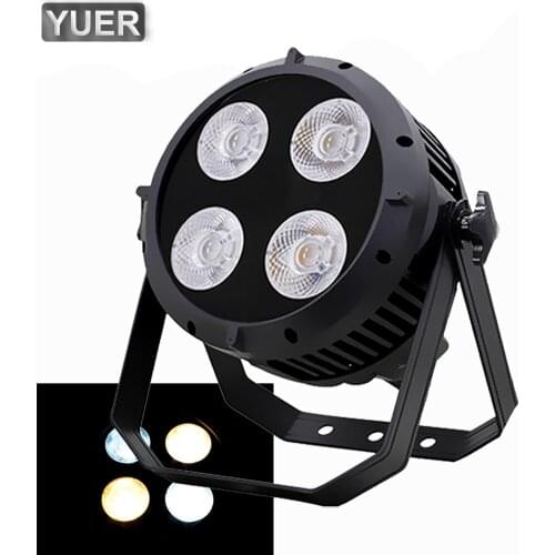 Disco LED 4x50W Waterproof COB Par Light Cool White Wash Stage Lighting Spotlight Adjustable Beam Light DJ Party Xmas Club Light