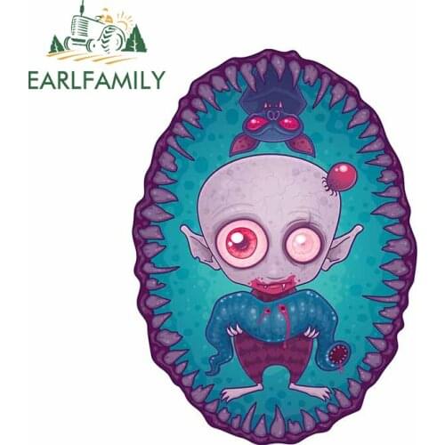 EARLFAMILY 13cm x 9.8cm for Nosferatu Jr Car Stickers Waterproof DIY Personality Decal Scratch-proof Vehicle Custom Printing