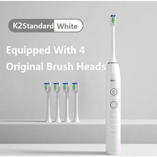 JIMOK K2 Electric Toothbrush Powerful Ultrasonic Sonic Electric USB Rechargeable Adult Whitening Medical Technology Brushing K2