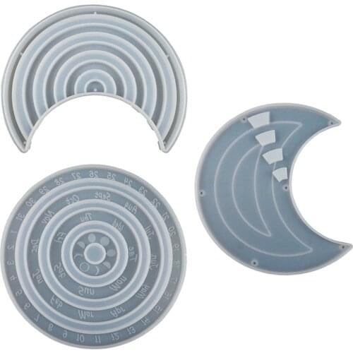 Perpetual Calendar Resin Casting Mold Silicone Moulds Home Wall Decoration