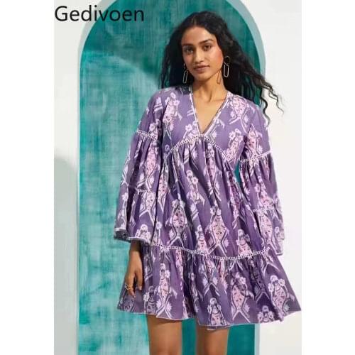 Расклешенные летние платья Gedivoen China At AliExpress