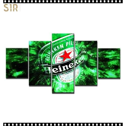 HD 5 Pieces Red Wine Pictures Print Posters Wall HD Art Home Decor for Living Room Painting on The Wall Pictures Wine Wall Art